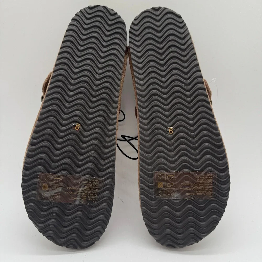 Khombu Damian Men's Taupe Suede Mule Clogs Slip On Shoes Size 9 New
